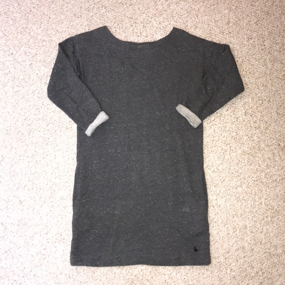 Grey sweater dress